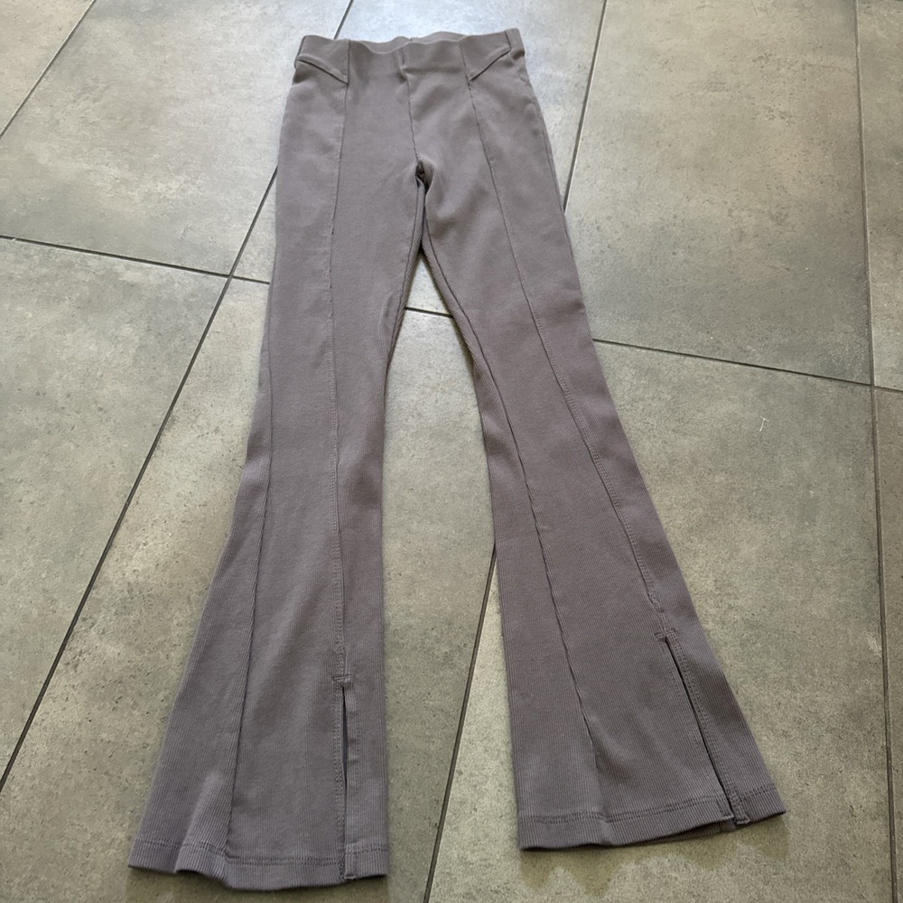 Zara Girls 11/12 bundle Lot Denim Skirt Ribbed Leggings Pants Brown Blue Modern - Picture 6 of 9